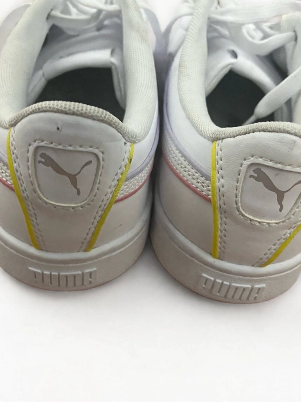Puma Women’s White Sneakers with Subtle Pink Accent - Picture 3 of 3